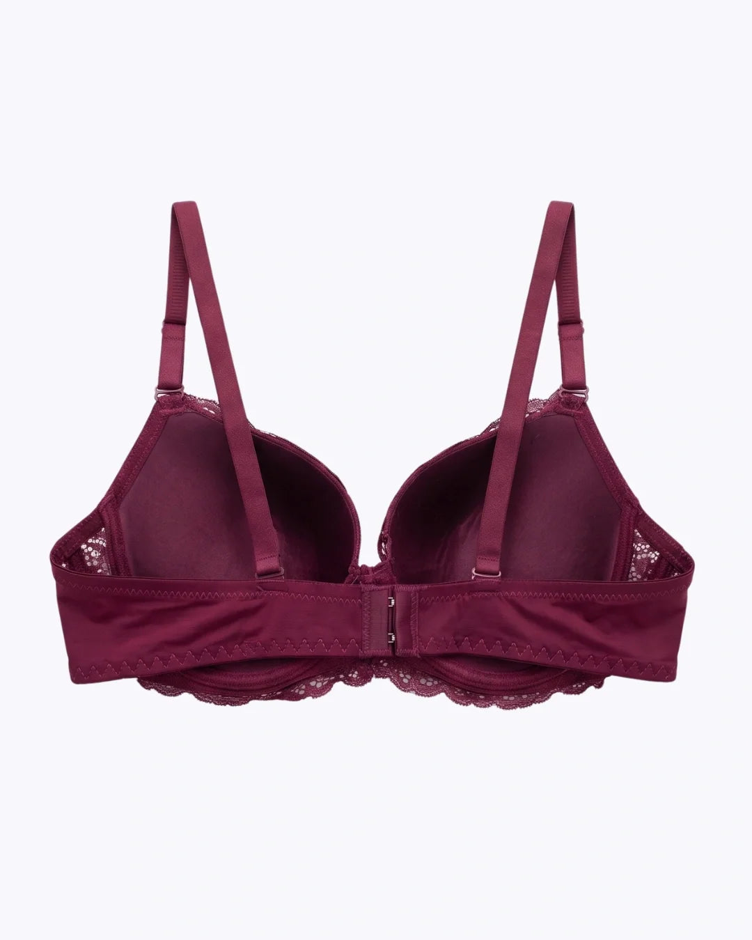 Plus Size Padded Bra - Softessa - Burgundy