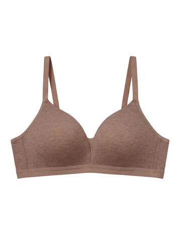 Light Padded Non-Wired T-Shirt Bra - Zenora - Brown