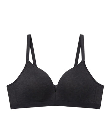 Light Padded Non-Wired T-Shirt Bra - Zenora - Black