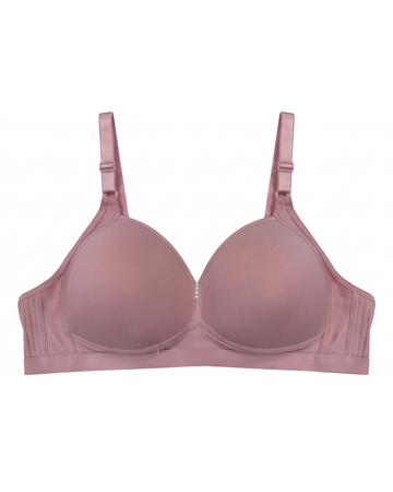 Plus Size Non-Wired Padded T-Shirt Bra - Pastel - Pink