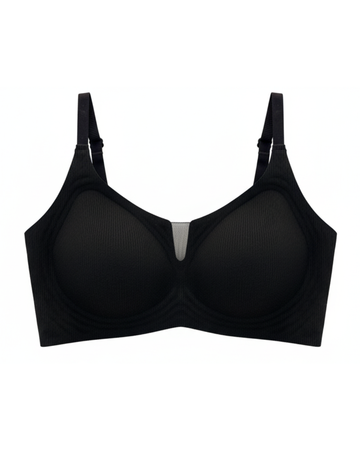 Padded Seamless Curve Bra - Black