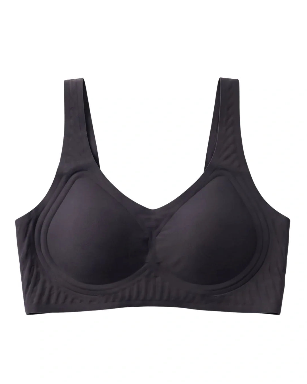 Seamless Padded Bra - Aira - Black