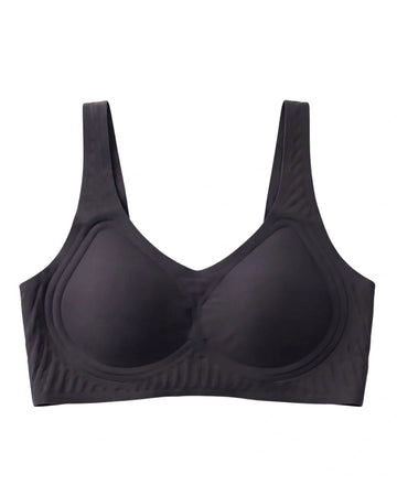 Seamless Padded Bra - Aira - Black