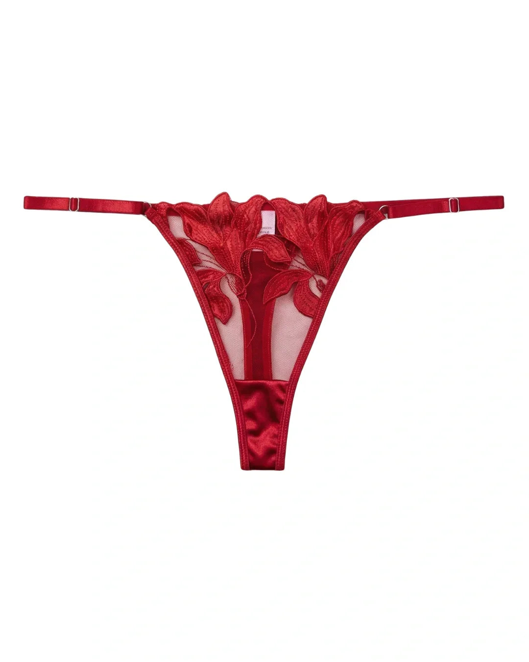 Non Padded Bra Set - Petal Luxe - Red