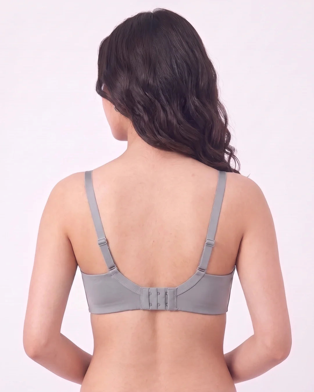 Non Wired Single Padded T-Shirt Bra - Elle - Grey