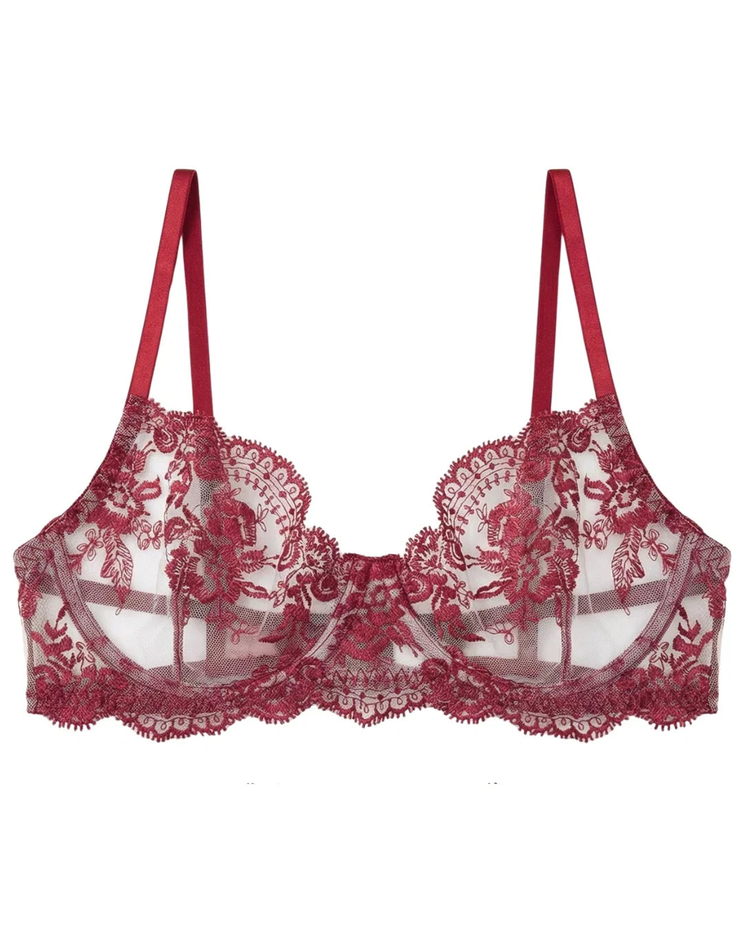 Non Padded Bra Set - Truffle - Maroon