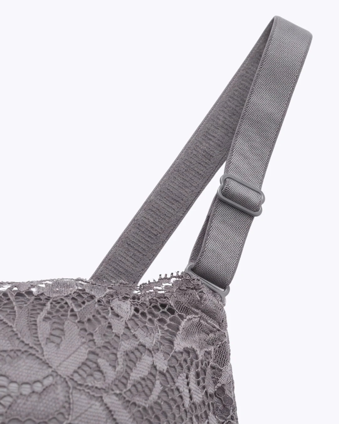 Plus Size Padded Bra - Softessa - Charcoal