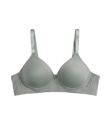 Padded Wired Bra - Moss - Green