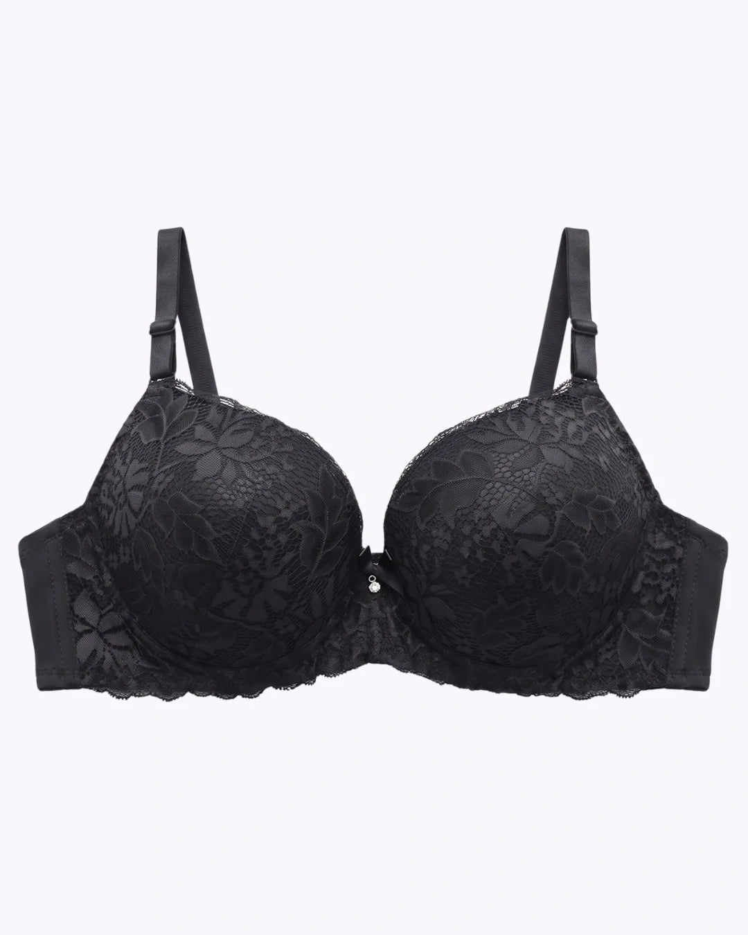 Plus Size Padded Bra - Softessa - Black