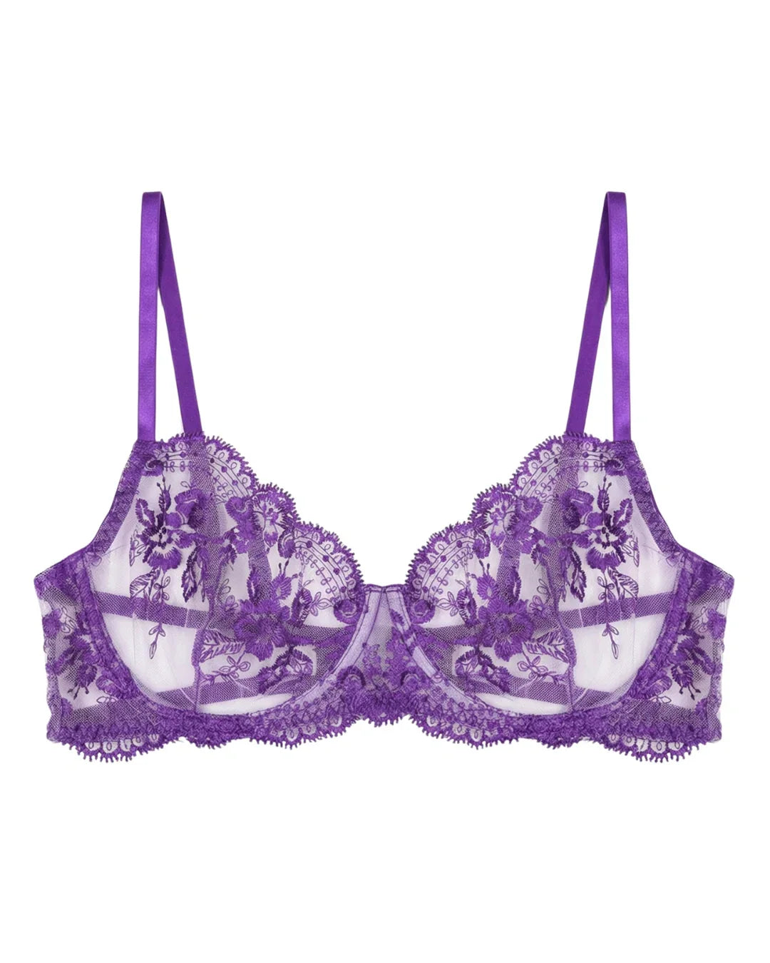 Non Padded Bra Set - Truffle - Purple