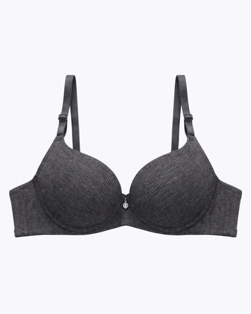 Padded Push-up Bra - Elva - Charcoal