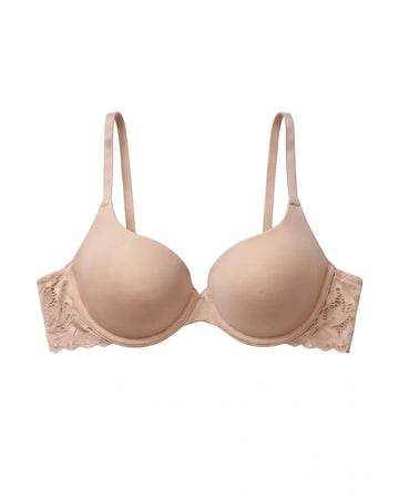 Padded T-shirt Bra - Merlot - Skin