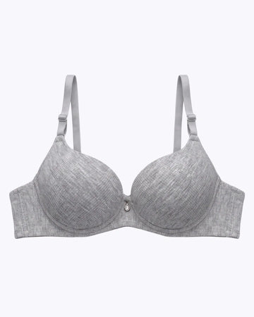 Padded Push-up Bra - Elva - Grey