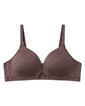 Padded Non-Wired T-Shirt Bra - Reem - Brown