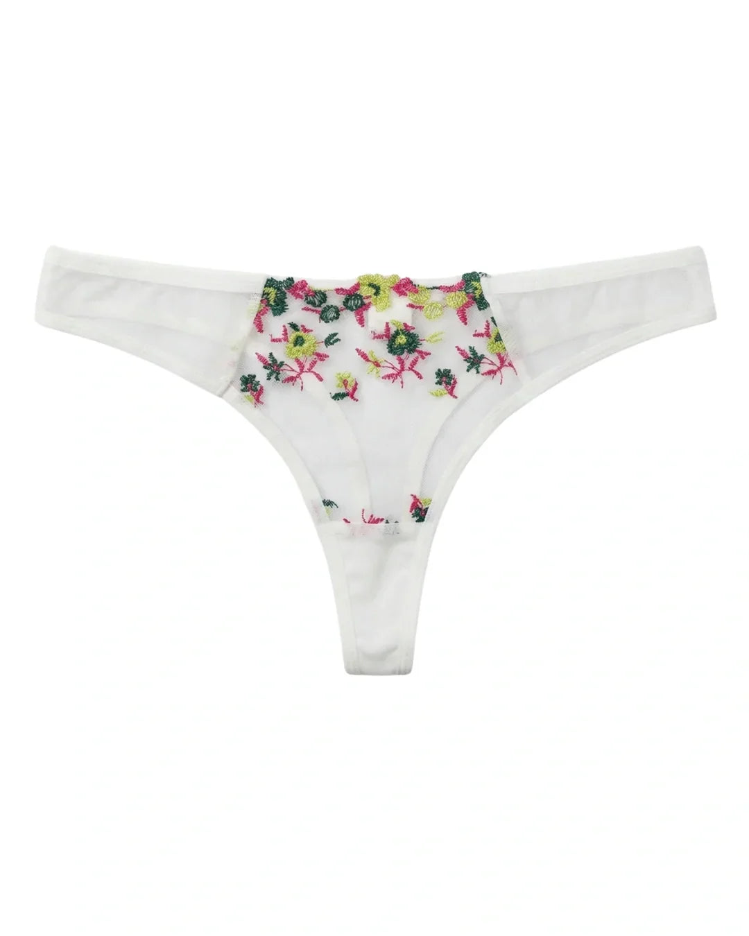 Non Padded Bra Set - Rosy Aura - White