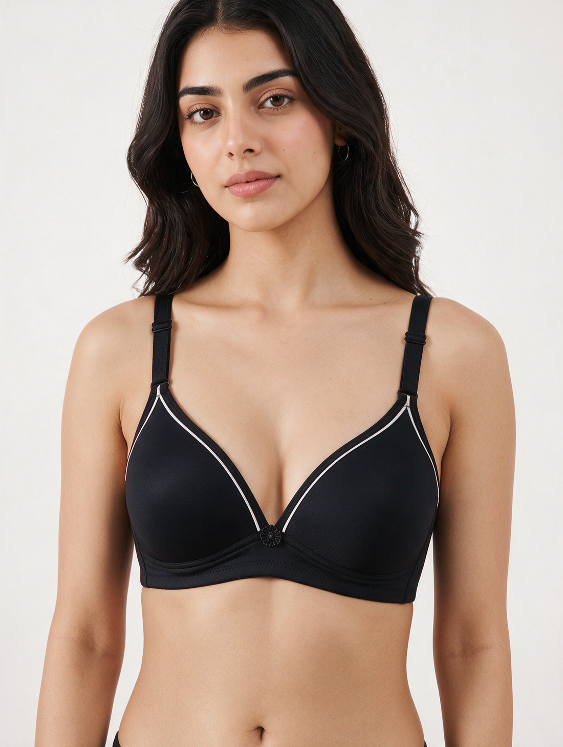 Padded Non-Wired T-shirt Bra - Serene - Black