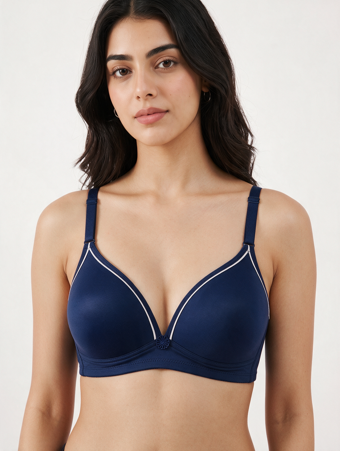 Padded Non-Wired T-shirt Bra - Serene - Blue