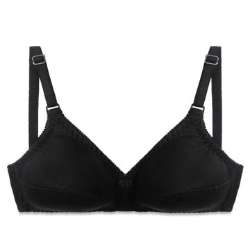 Padded Luxe Single Padded Wireless Bra Black