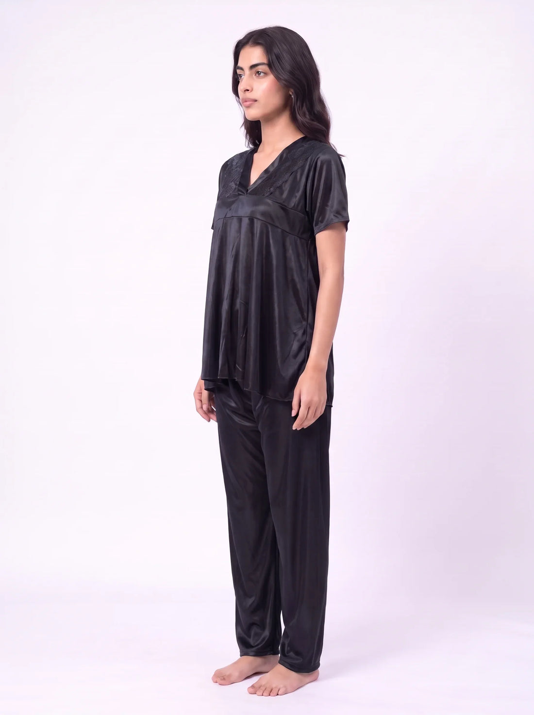 Silk PJ Set - Silk Ease - Black