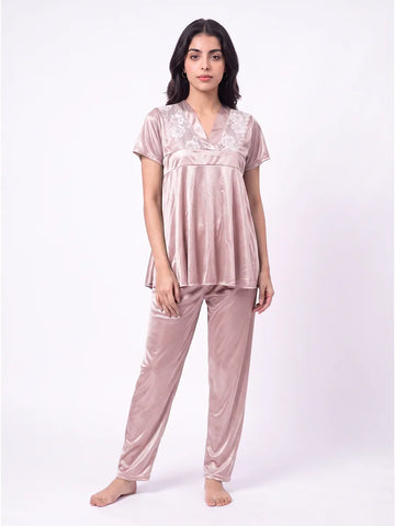 Silk PJ Set - Silk Ease - Champagne