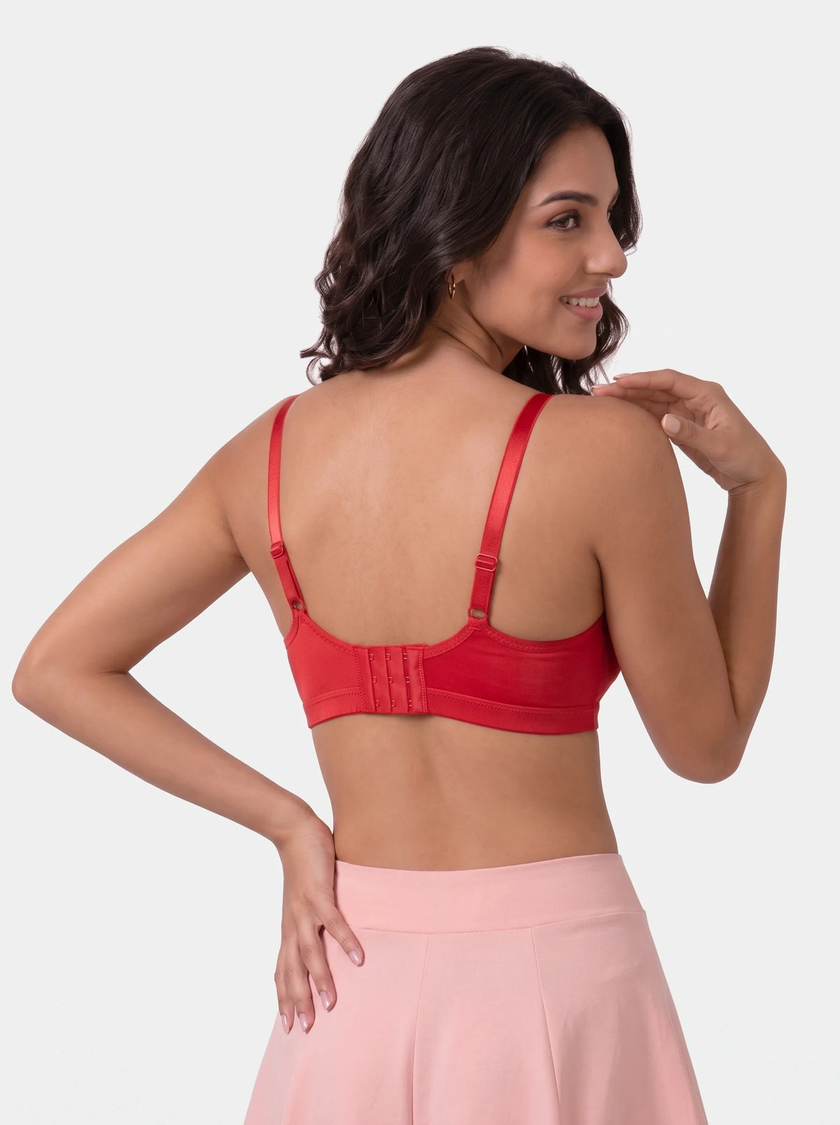 Light Padded Non-Wired T-Shirt Bra - Elysia - Red