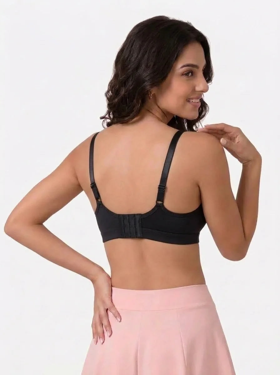 Light Padded Non-Wired T-Shirt Bra - Elysia - Black