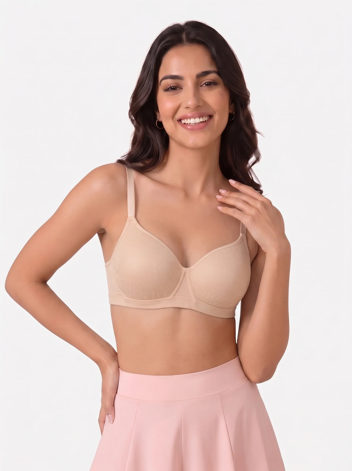 Light Padded Non-Wired T-Shirt Bra - Elysia - Skin
