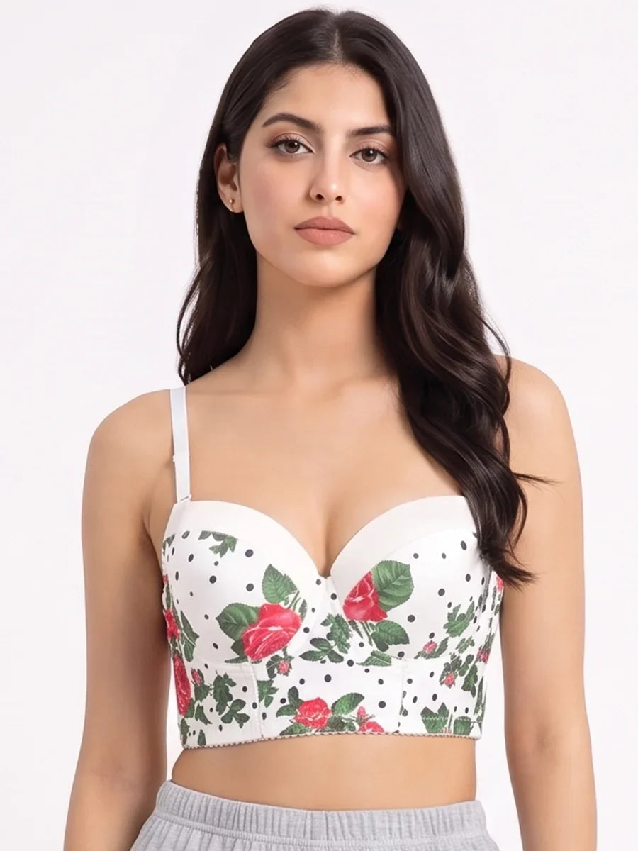 Padded Bra - Floral Comfort