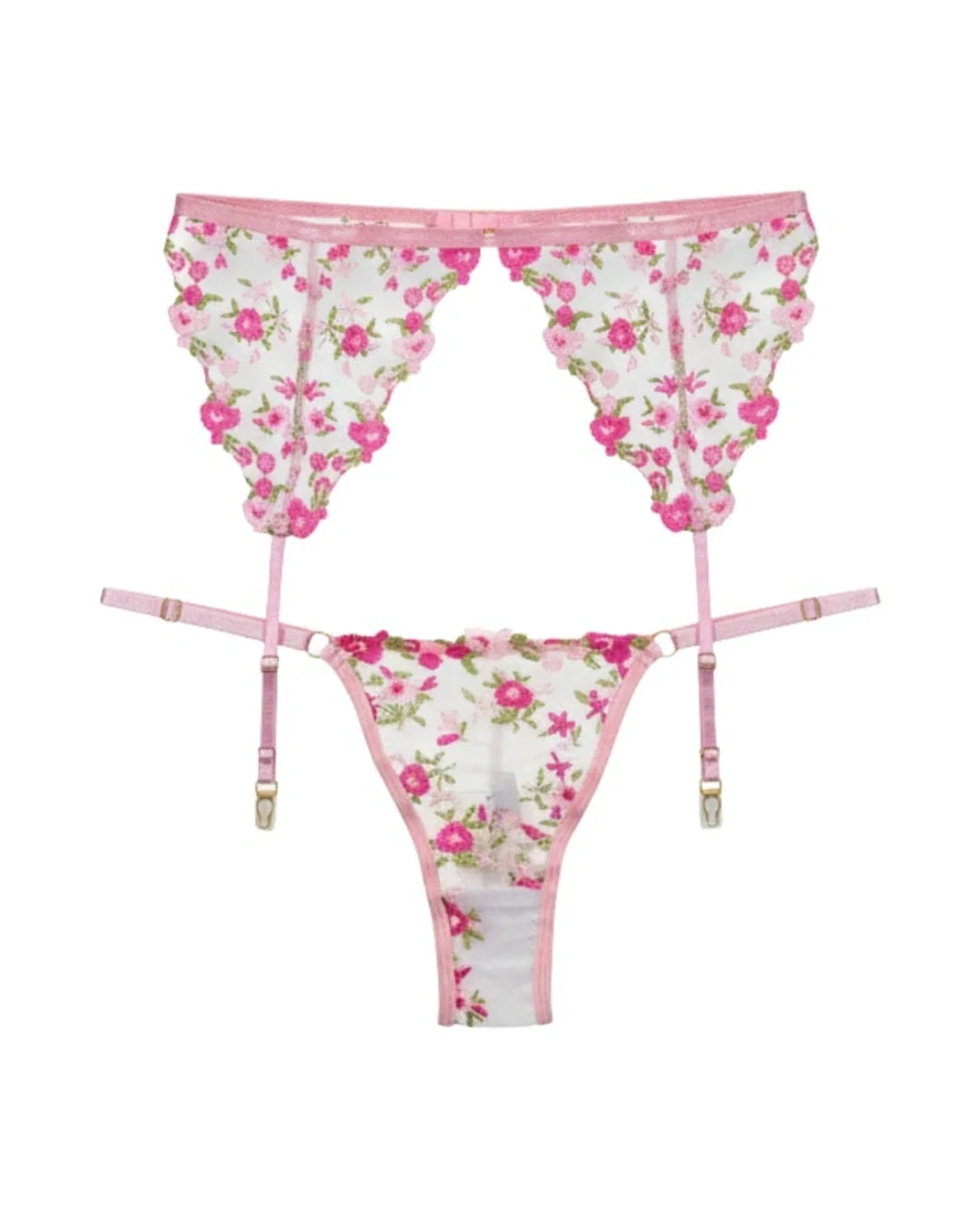 Garter Set - Blossom Muse - Pink