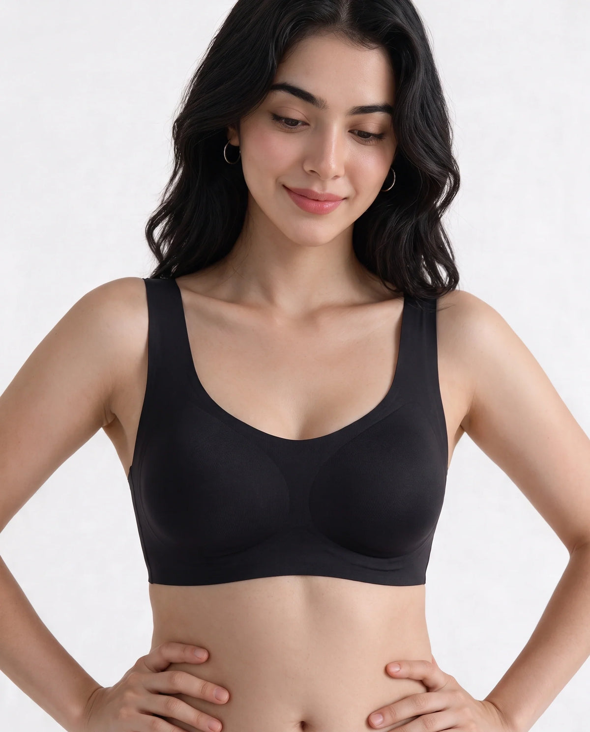 Seamless Padded Bra - Kiara - Black