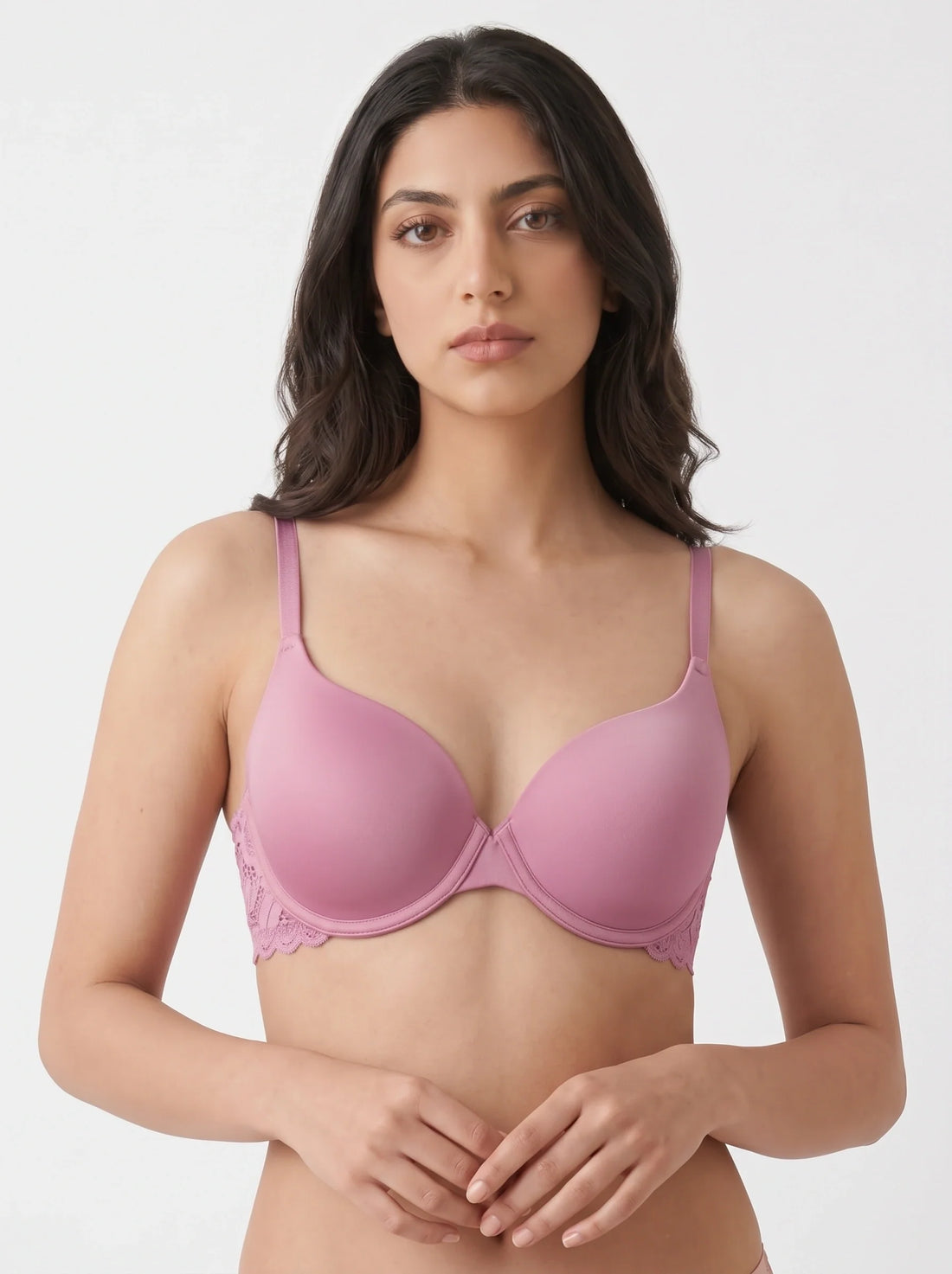 Padded T-shirt Bra - Merlot - Pink