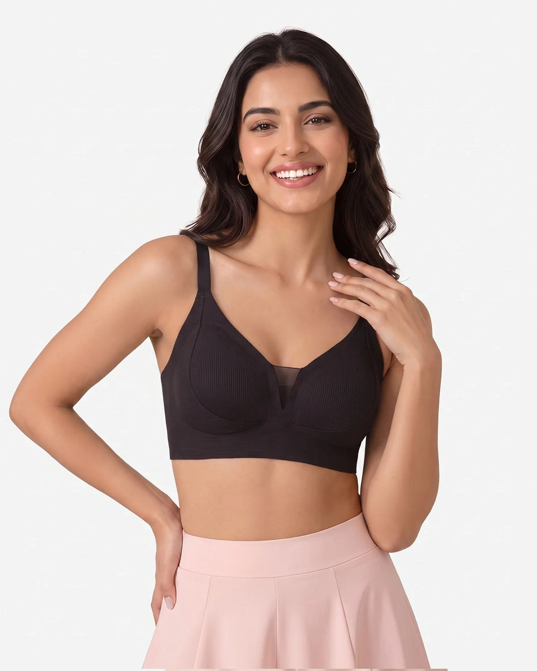 Seamless Padded Bra - Mira - Black