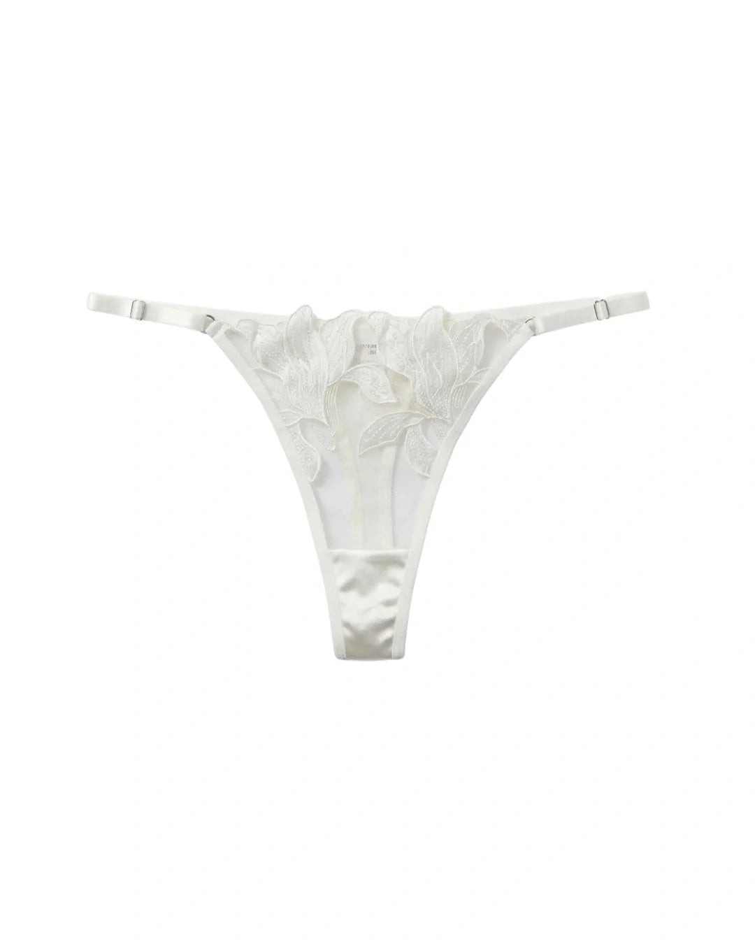 Non Padded Bra Set - Roselle Bloom - White