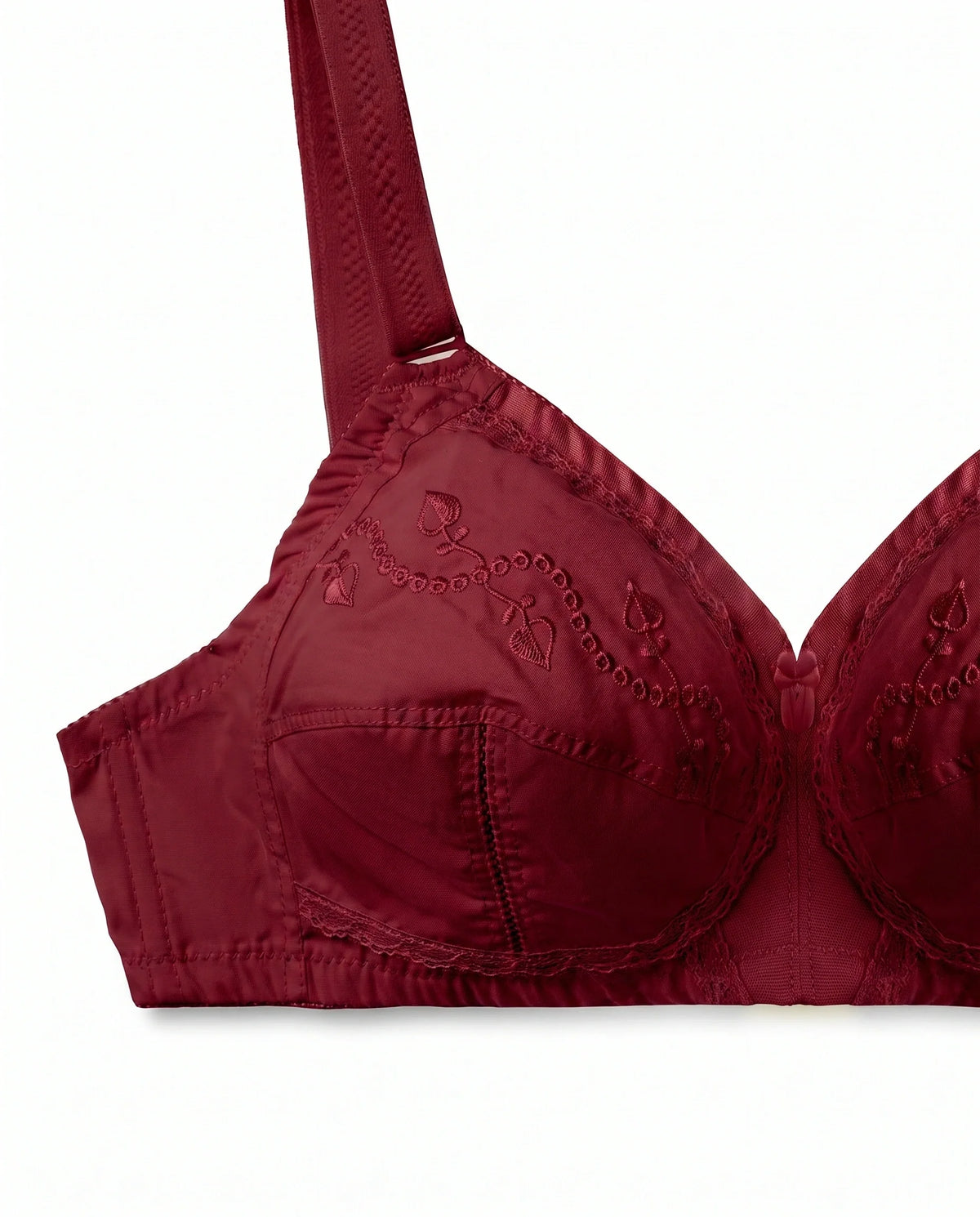 Pure Comfy Casual Non Padded Wireless Bra Maroon
