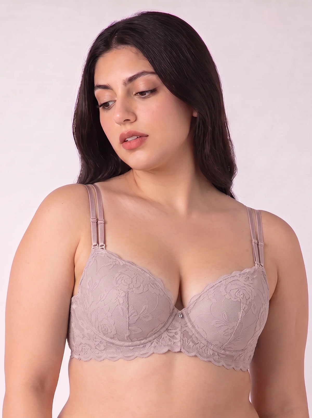 Padded Push-up Bra - Rose - Pink