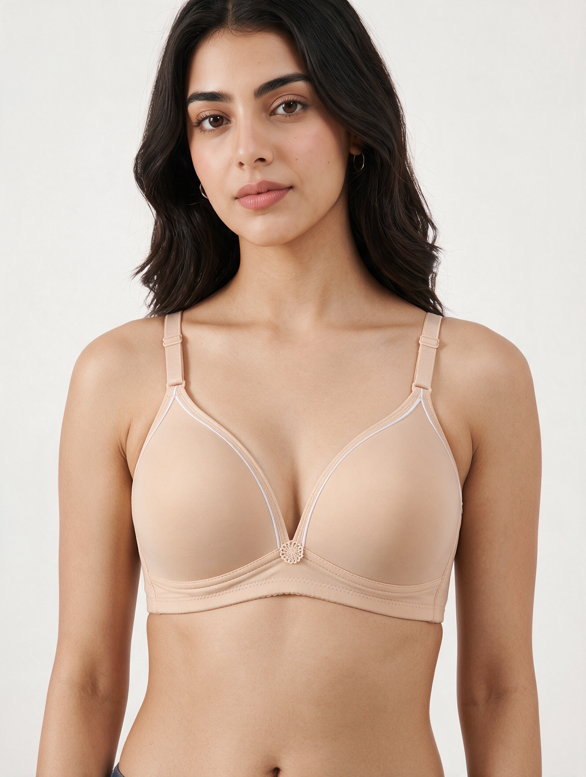 Padded Non-Wired T-shirt Bra - Serene - Skin