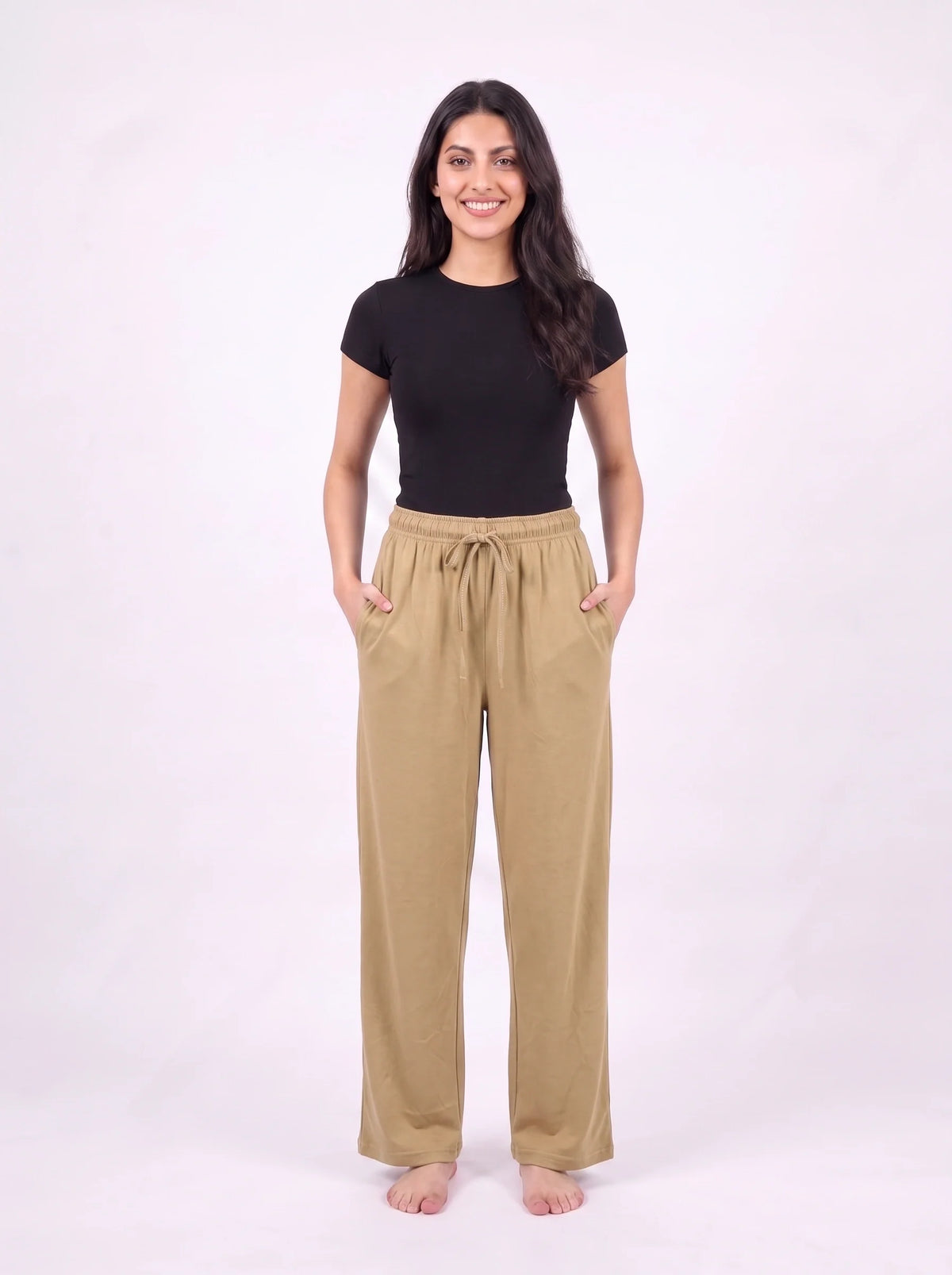 Pack of 2 Trousers - Comfy Sleep - Black & Skin