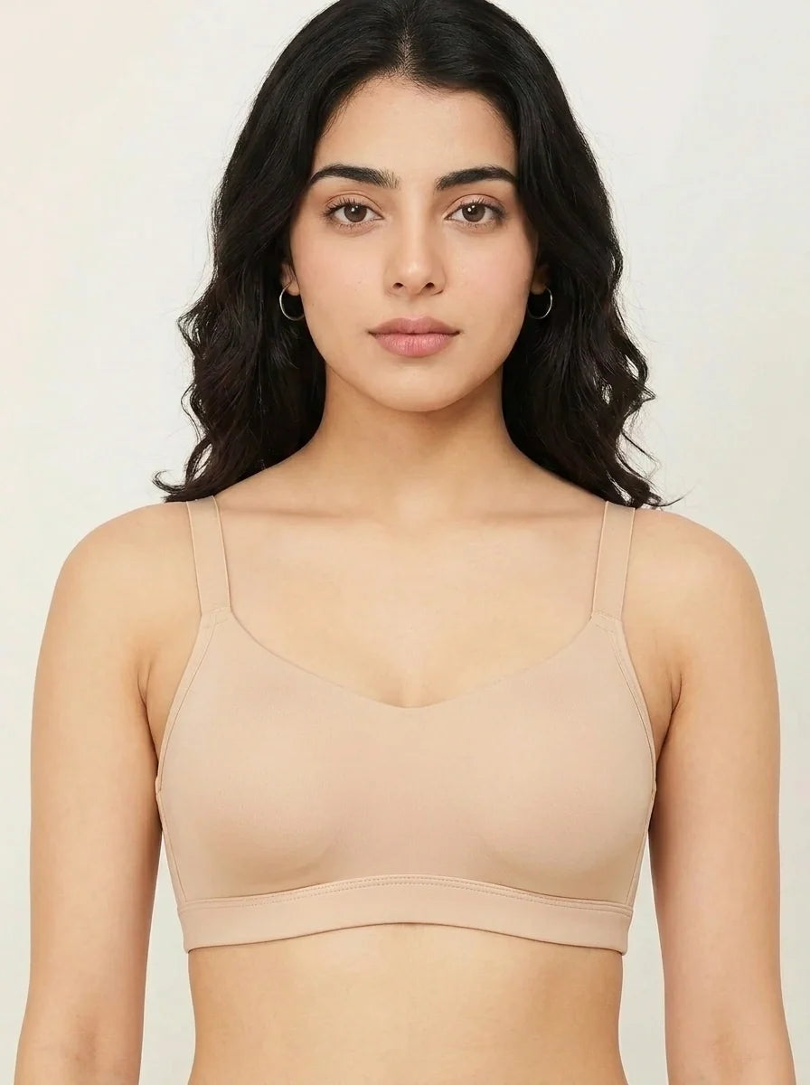 Padded Non Wired T-Shirt Bra - Smooth Fit - Skin