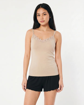 Soft Cotton Camisole - Daisy - Skin