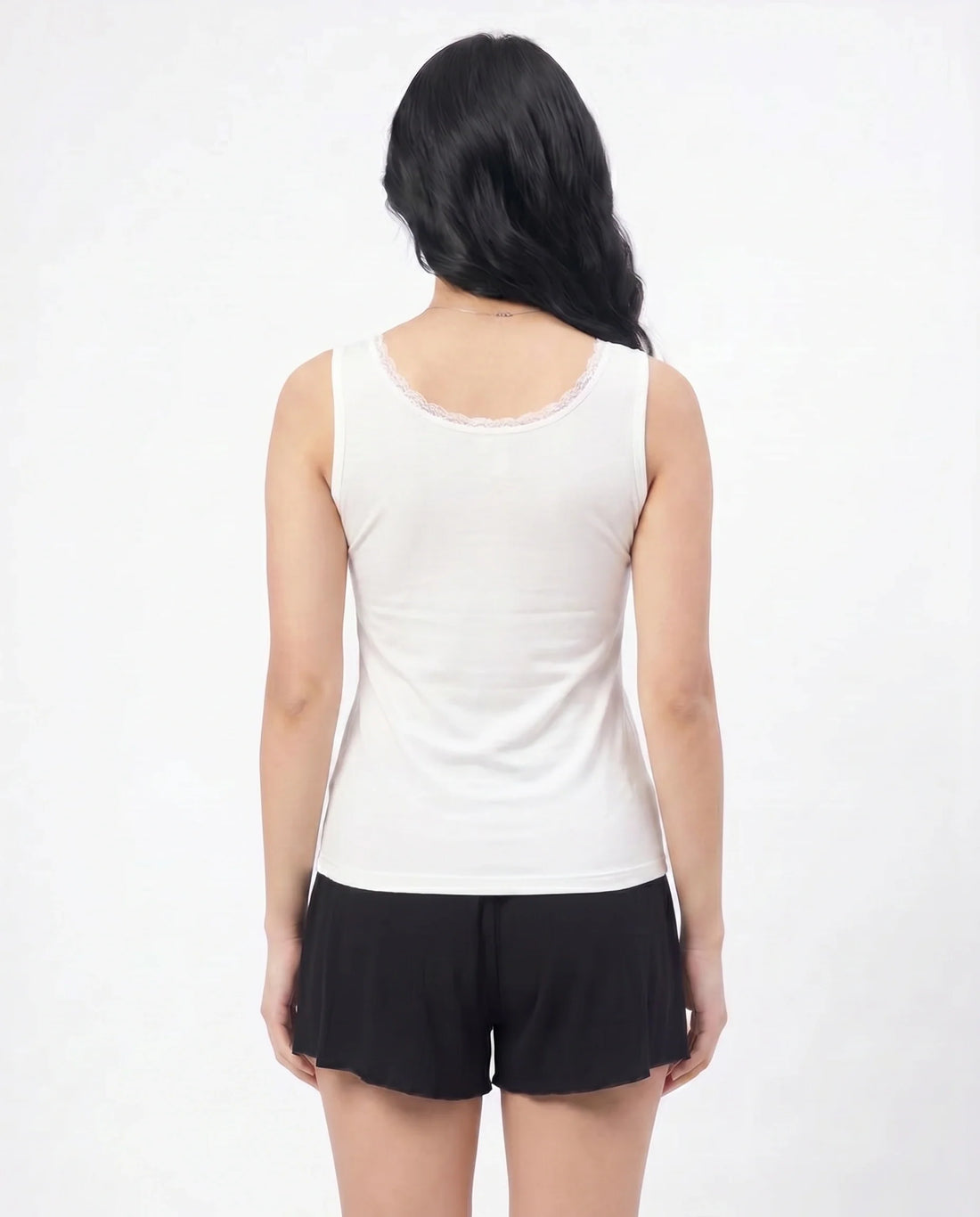Soft Cotton Camisole - Embella - White