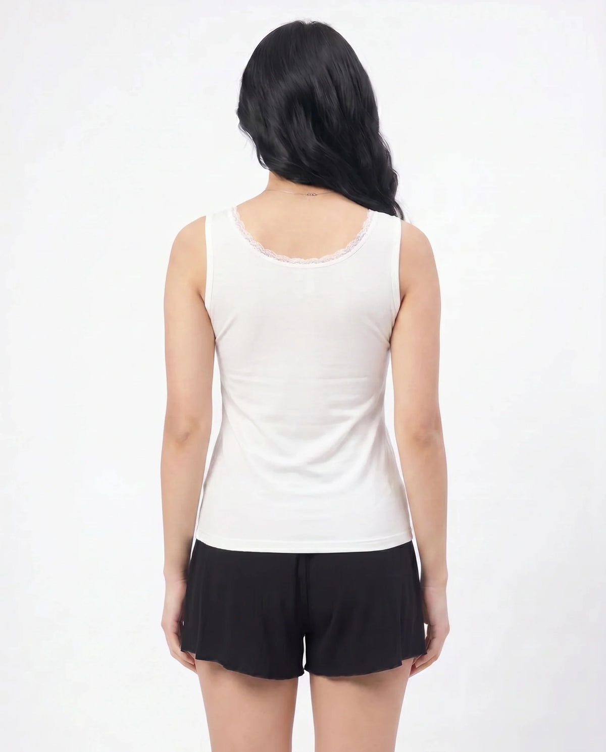 Soft Cotton Camisole - Embella - White