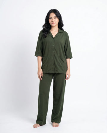 Summer Loungewear Set - Softco - Dark Green