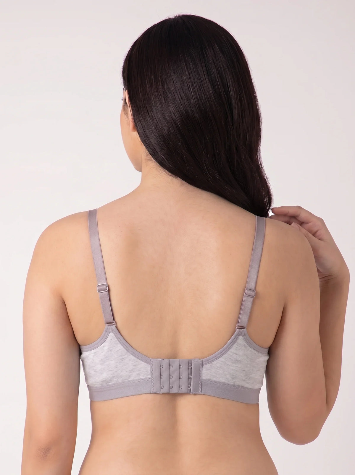 Light Padded Non-Wired T-Shirt Bra - Zenora - Grey