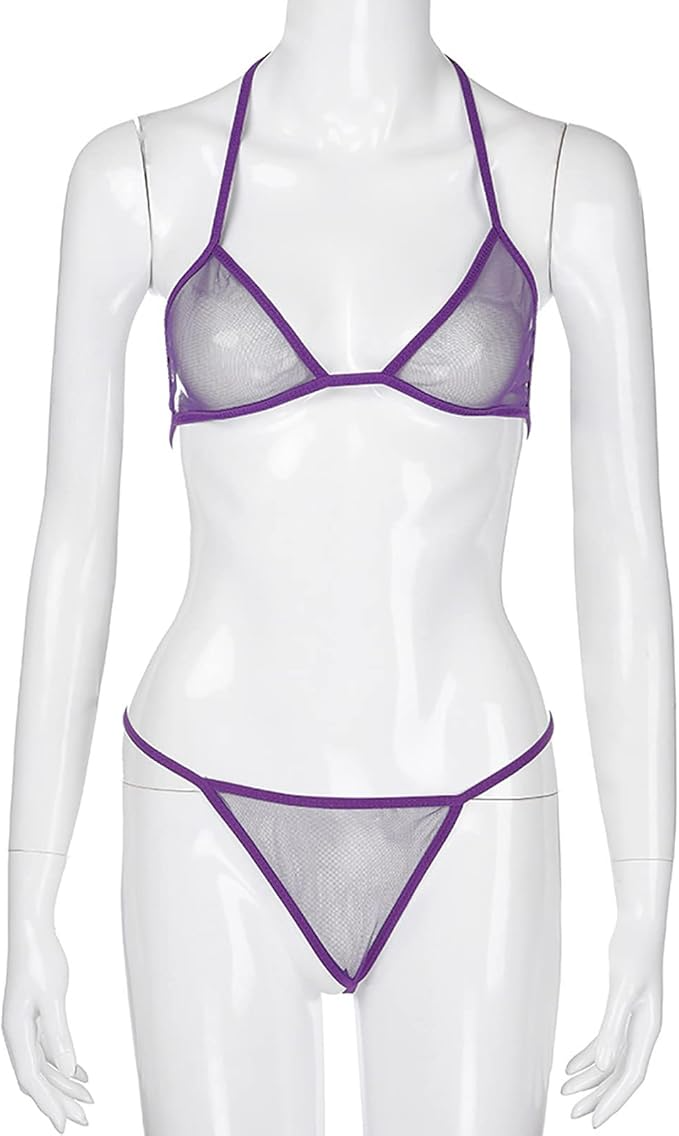 Elegant Sheer Lace Lingerie Set – 3-Piece Mesh Robe, Bra & Panty