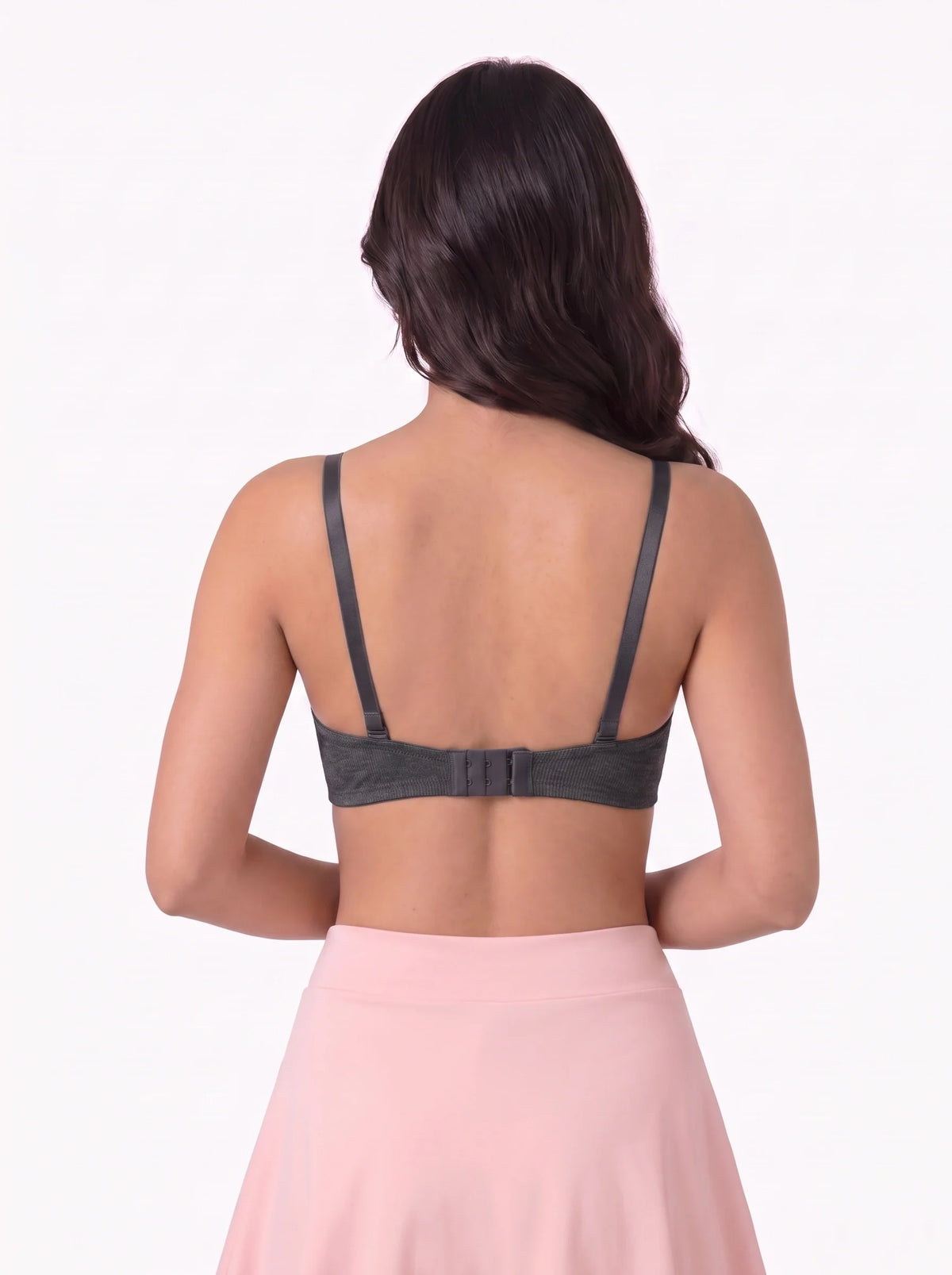 Padded Push-up Bra - Elva - Charcoal