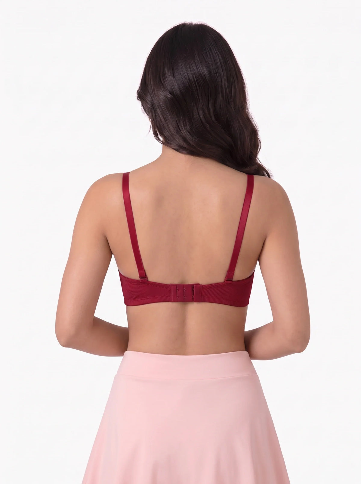Padded Push-up Bra - Elva - Maroon