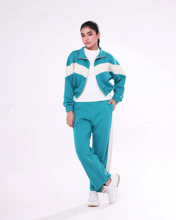 Fleece Tracksuit -Cool Fit - Green