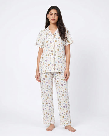 Summer Crinkled Pajama Suit - Pastel Ease