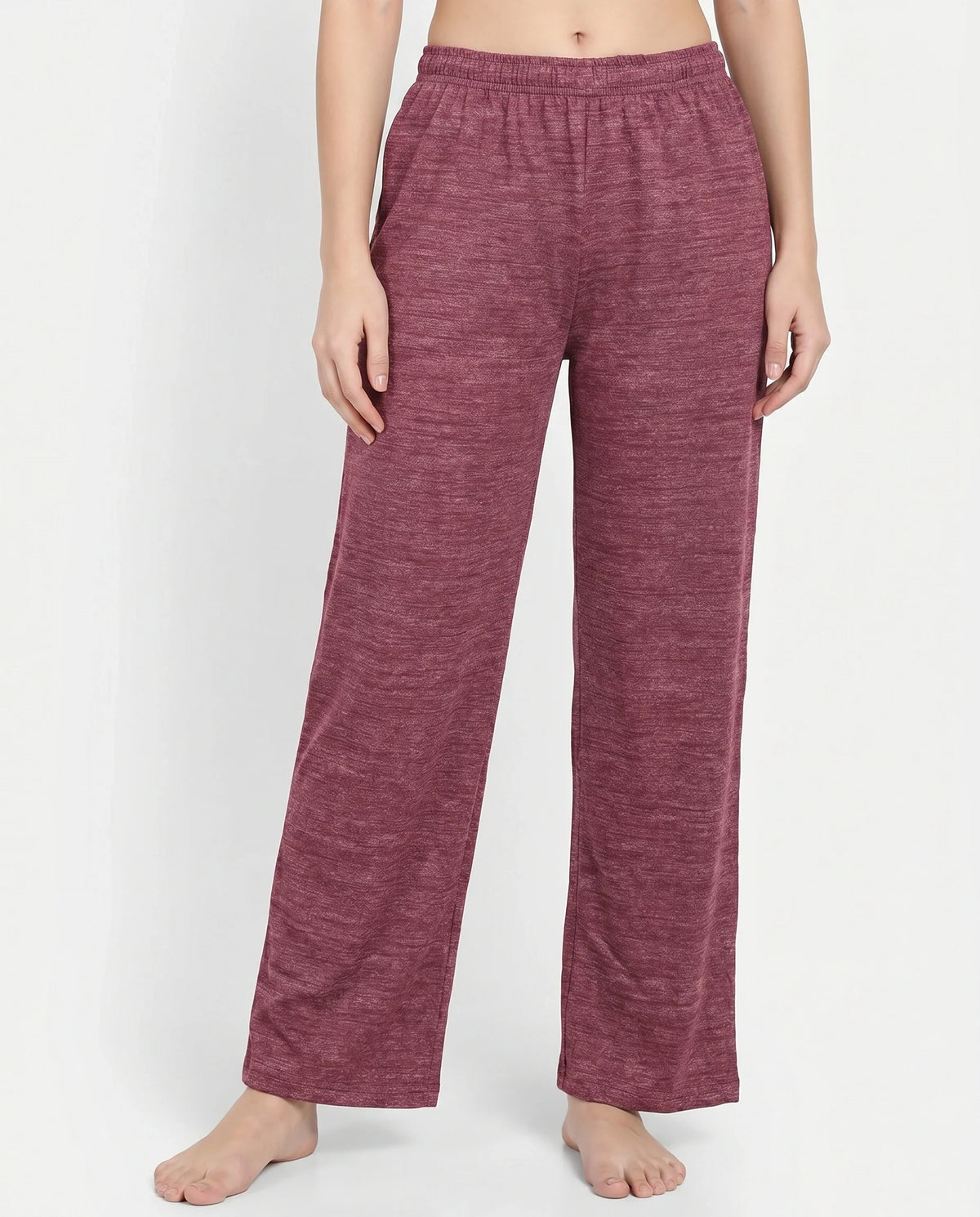 Pack Of 2 Trousers - Soft Ease - Maroon & Green