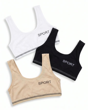 Pack Of 3 Teenage Bra - Sportica